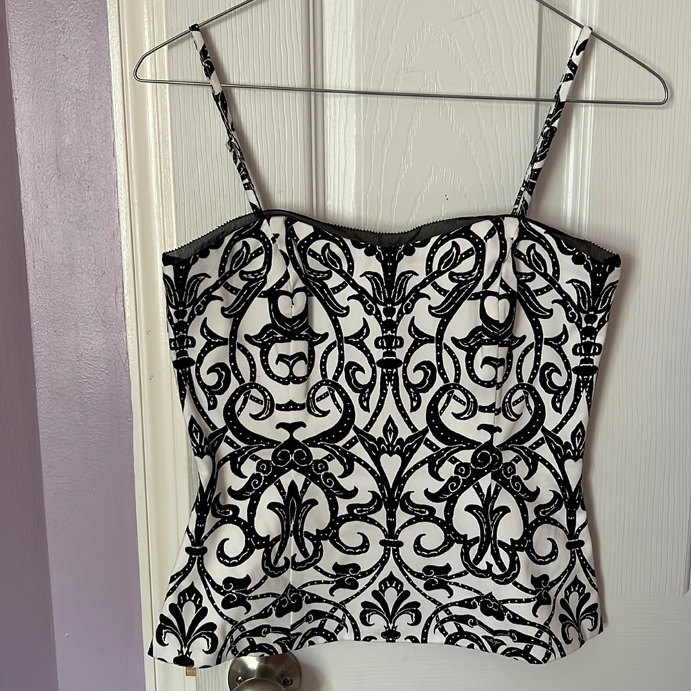 White House black market corset top
